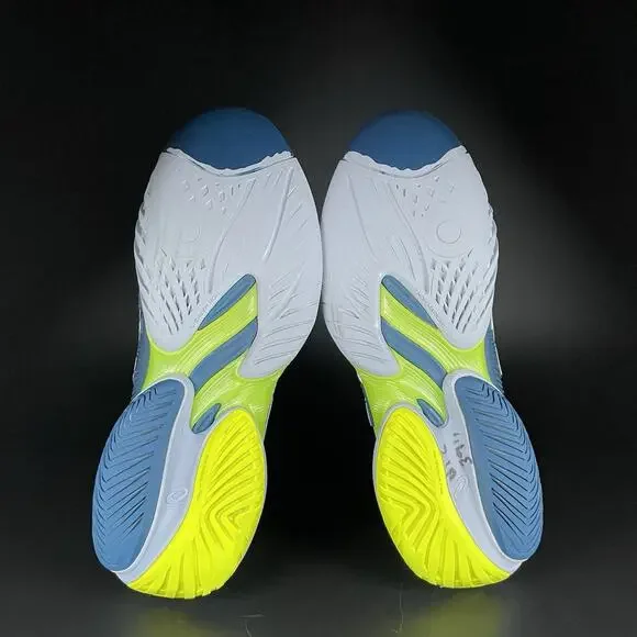 Mens 6.5 Women’s 8 Asics Court FF 3 AC Mako Novak Blue Tennis Sneakers Athletic - Picture 4 of 9